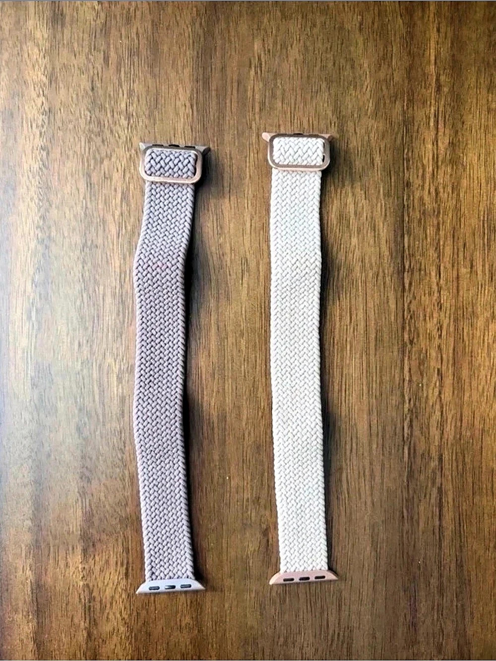 Woven Apple Watch Bands Pink & White Like New